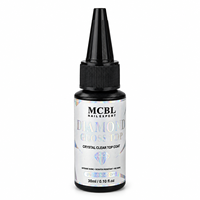 Vernis à ongles brillant effet diamant en gros, couche de finition sans résidu, gel UV LED transparent cristallin, usine OEM ODM