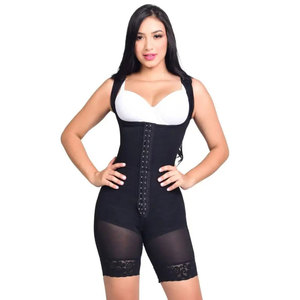 Fajas Short Con 3 Niveles De Compresión Colombiana POWERNET Faja Moldeadora Alta Compresión Butt Lift Tipo Corto Con Silicona - Product Image 3