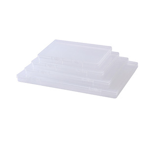 Plastic Storage Box Rectangle A4 Size Transparent With Lid For Jewelry Cards Ecommerce - Product Image 4