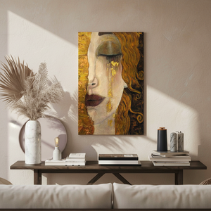 Personalized Wall Art Canvas Print: Gustav Klimt's The Golden Tears,<b>WRAPPED</b> CANVAS - Product Image 2