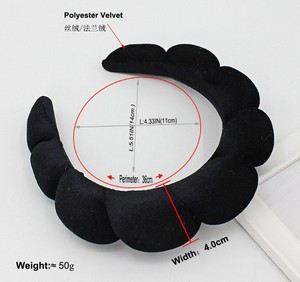 Women <strong>Padded</strong> Fabric <strong>Hair</strong> Bands Wide Velvet Non Slip Headband <strong>Hair</strong> Accessories for Women Girls - Product Image 2