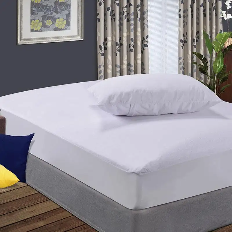 Hochwertiger Terry wasserdichter Queen Matratzen schoner für Zuhause und Hotel Maßge schneiderte Matratzen auflage