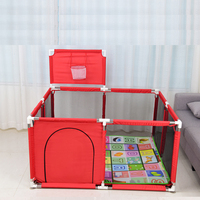 Clôture de parc pliable réglable pour bébé avec garde-corps de sécurité amovible pour les tout-petits rampants à l'intérieur