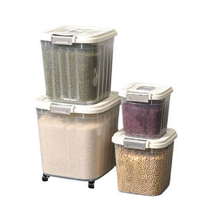 Sealed Grain Storage Bucket Pet <strong>Food</strong> Bucket <strong>Dog</strong> <strong>Food</strong> Storage <strong>Container</strong> With Wheels - Product Image 3