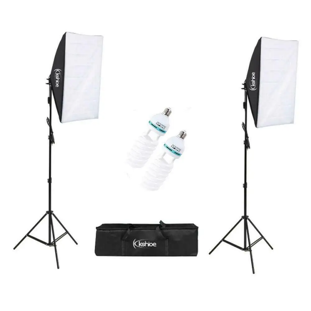 Wholesale PULUZ Single Bulb E27 30W 5700K LED White Light 50x70cm Studio Softbox + 1.6m Tripod Mount Photography Kit