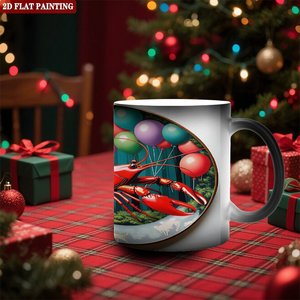 Interactive Color Changing Magic Mug 11oz Frosted Black <b>Ceramic</b> Heat Sensitive <b>Cup</b> - Product Image 2