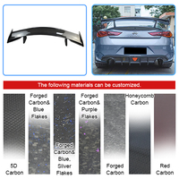   Aileron arrière en fibre de carbone STYLE CARBON FIBER pour INFINITI Q60, carbone forgé en nid d'abeille, kit carrosserie