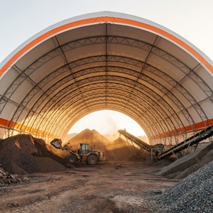Structure de stockage en tissu pour foin, abri agricole, <span class=keywords><strong>hangar</strong></span> pour équipement d'arène, non en acier galvanisé, à vendre à prix réduit - Product Image 6