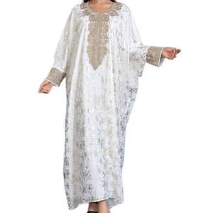 ชุดเดรสอาบายาสำหรับผู้หญิงมุสลิมชุดเดรสลำลองมีขอบยืดสี่ด้านปักลาย2026ดีไซน์ใหม่ - Product Image 1