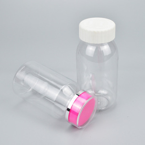 Pet Transparent Candy Bottles 150ml Screw <b>Cap</b> Food Grade <b>Plastic</b> Packaging Cylinder Shape For Health Products - Product Image 4
