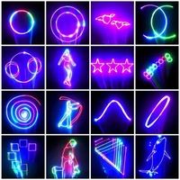 Escáner de Alta Velocidad, Proyector Láser RGB para Escenarios con Control Remoto DMX512 de 6CH/34CH, Efecto de Animación de 20W para Bares, Clubes y Eventos