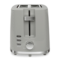 Grille-pain automatique 2 tranches en acier inoxydable avec levier de levage facile pour cuisine d'appartement