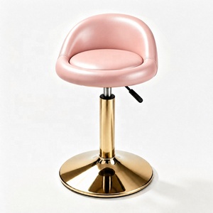 Tabourets de comptoir ronds pivotants et réglables en hauteur, chaises de salon de beauté en cuir de luxe, tabourets de beauté rotatifs, tabourets pour manucure - Product Image 1