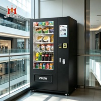 Distributeur automatique de boissons et de collations en libre-service 24h/24 avec écran tactile sans réfrigération