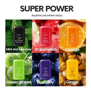 Barre énergétique rafraîchissante à double orifice pour la concentration et la clarté nasale, anti-somnolence, saveur menthe fruitée - Product Image 2