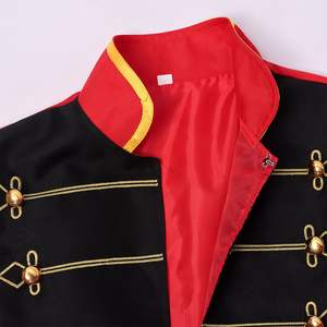 यूरोपीय अमेरिकी रेट्रो स्टैंड-अप कॉलर सर्कस प्रदर्शन पुरुषों के लिए मध्ययुगीन कपड़े - Product Image 3