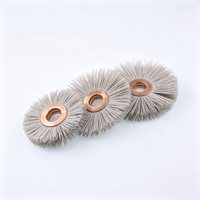 Brosse abrasive en oxyde d'aluminium avec centre en cuivre pour le débavurage et le polissage industriel, non-abrasive pour pièces de précision