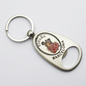 Logotipo personalizado de fábrica, barra de esmalte de fundición de Metal, llavero, cerveza, refresco, abridor de botellas, llavero para recuerdo, regalo de España y <span class=keywords><strong>Barcelona</strong></span> - Product Image 2