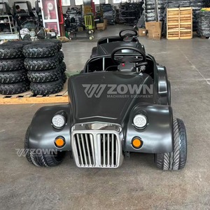 ZOWN Elegante Coche Turístico Retro Pequeño con Ruedas Clásicas de Alambre para Recibimientos y Recorridos en Patios - Product Image 4