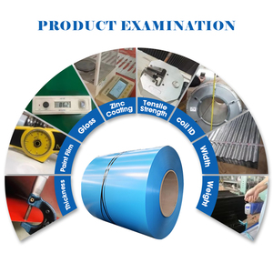Bobines d'acier prélaqué PPGI, tôle ondulée, qualité DX51D, pliage, découpe, soudage, certificats CE RoHS, laminé <span class=keywords><strong>à</strong></span> <span class=keywords><strong>froid</strong></span>, galvanisé - Product Image 4