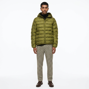 New 2026 High Quality Men's Winter Puffer Jacket Canvas <b>Bubble</b> <b>Coat</b> Stand Collar Stylish High Street Design OEM Service FINER - Product Image 1