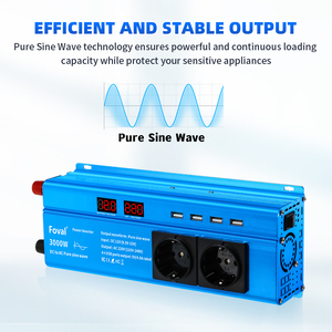 Inversor de Corriente de Onda Sinusoidal Pura de 1000W, 12V 24V 48V a 110V 220V, Inversor Solar de CC a CA - Product Image 4
