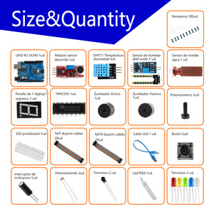<span class=keywords><strong>Kit</strong></span> Electrónico Básico para Placa R3, Breadboard de 830 Orificios, <span class=keywords><strong>Kit</strong></span> de Iniciación a la Electrónica Dupont, Hecho en China - Product Image 4