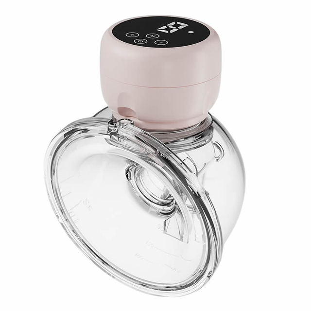 ZY-X902 Wearable Electric Breast Pump Thermometer Large Suction Invisible Milk Extractor Milk Collector Touch Suction Wireless