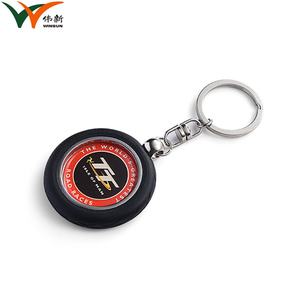 Wholesale Custom Shaped <b>Key</b> <b>Chain</b> Tyre Shaped Soft Rubber 3D PVC Keychain With Sticker - Product Image 2