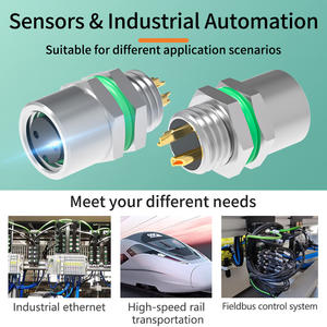 IP67 IP68防水M8はんだ付け2ピン女性ソケットリアロックM8円形パネルマウントコネクタM8 * 1.0 - Product Image 5