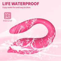 Vibrateur en forme de U à télécommande sans fil : Jouet vibrant rotatif flexible et portable pour femmes |   Plaisir mains libres pour adultes