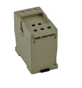 Boîtier DIN-Rail gris clair en ABS ignifuge IP55 avec bornier pour électronique et instrumentation - Product Image 1