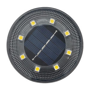 Lampe solaire à disque pour extérieur, jardin, pelouse, étanche, lampes enterrées, projecteur, éclairage encastré au sol, lampe de sol enterrée, décoration - Product Image 1