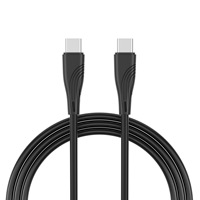Cable de Carga Rápida Tipo-C a Tipo-C PD de 60W con Doble Conector para Teléfono Móvil, Revestimiento de PVC Moldeado por Inyección, Garantía de 12 Meses