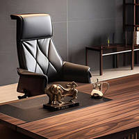Scrivania Direzionale di Lusso per Manager, Elegante e Minimalista, Tavolo da Ufficio dal Design Semplice, Fornitura di Fabbrica