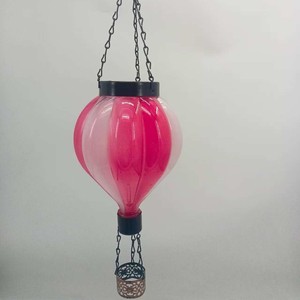 Solar Powered Hot Air <b>Balloon</b> Lantern Glass Outdoor Flame Lamp Waterproof Home <b>Decoration</b> Round Shape Heat Resistant - Product Image 3