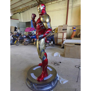 Statue Iron Man en résine, taille réelle 1/1, décoration intérieure, Mk7 Mk50 Mk85, sculpture de <span class=keywords><strong>2</strong></span> mètres avec éclairage LED - Product Image 1