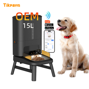 เครื่องให้อาหารสุนัขขนาดใหญ่ 15 ลิ<span class=keywords><strong>ต</strong></span>ร <span class=keywords><strong>แบ</strong></span>บอัตโนมั<span class=keywords><strong>ต</strong></span>ิ ควบคุมผ่านแอป Tuya บันทึกเสียงได้ พร้อมระบบตั้งเวลาผ่าน WiFi รุ่น OEM - Product Image 1