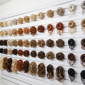 Chignon synthétique élégant et désordonné en forme de donut avec élastique pour usage quotidien – Vente en gros - Product Image 1