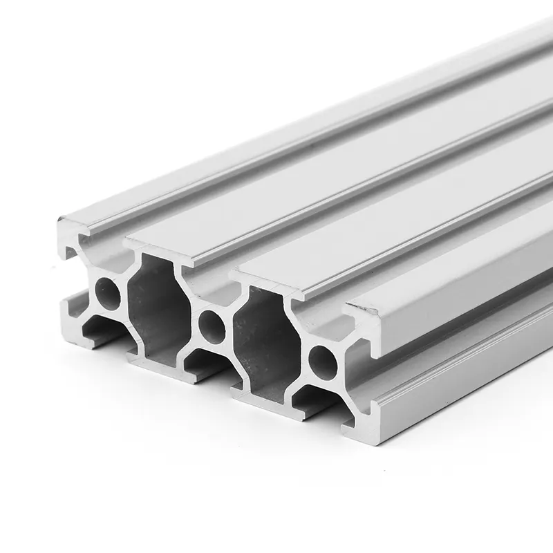 Großhandel eloxiertes silbernes Aluminium-T-Streifen 30*60 Arbeitstischrahmen T-Schlitz Extrusion Aluminiumprofil Aluminium
