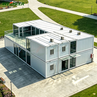Maison portable, fabrication OEM/ODM prise en charge, maison modulaire préfabriquée pliable pour projets mondiaux, maison conteneur pliable