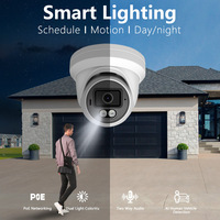 Caméra IP couleur 5MP de qualité supérieure, compatible avec la vision nocturne HIK, étanche, en métal, AI POE, pour extérieur et intérieur