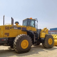 Chargeuse sur pneus Komatsu WA500-6 d'occasion d'origine japonaise, 30-32 tonnes, chargeuse frontale, godet de 3,0-5,5 m³