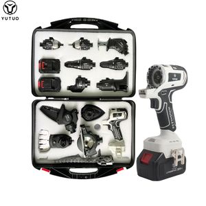 Nuevo Juego de Herramientas Eléctricas Inalámbricas Multifunción 20V 12 en 1, <span class=keywords><strong>Kit</strong></span> Combinado que Incluye Taladro, Sierra de Calar, Motosierra, <span class=keywords><strong>Lijadora</strong></span>, Compatible con OEM - Product Image 1