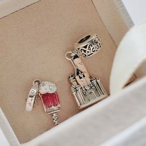 Breloques en argent sterling 925 certifiées GDTC HaYa PAN-45 de style Ipan pour la fabrication de bijoux, bracelets à breloques unisexes - Product Image 3