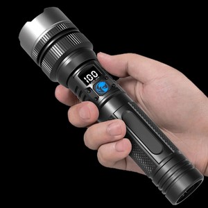 Linterna Táctica <span class=keywords><strong>LED</strong></span> de Alta Potencia, <span class=keywords><strong>Recargable</strong></span> por USB, Resistente al Agua IP54, Luz Fuerte para Exteriores, <span class=keywords><strong>Ultra</strong></span> Larga Distancia - Product Image 1