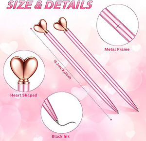 Bolígrafo Promocional de Metal con Diseño Personalizado, Estilo Romántico, con Logotipo, para Uso Mayorista, Regalos Promocionales, Directo de Fábrica - Product Image 2