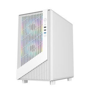 Nuevo producto Micro ATX Tower Estuche de computadora para juegos de vidrio templado Gabinete de <span class=keywords><strong>CPU</strong></span> Estuches para computadora de escritorio Estuche para computadora para juegos - Product Image 3