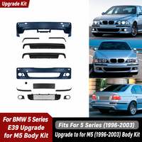 Kit carrosserie style MT M5 pour pare-chocs avant et arrière, amélioration pour BMW Série 5 E39 1996-2003, avec calandre et feux de brouillard