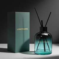 Diffuseur de parfum d'ambiance de haute qualité, aromathérapie, 120 ml, 150 ml, 200 ml, flacon rond avec bouchon en bois, emballage de luxe